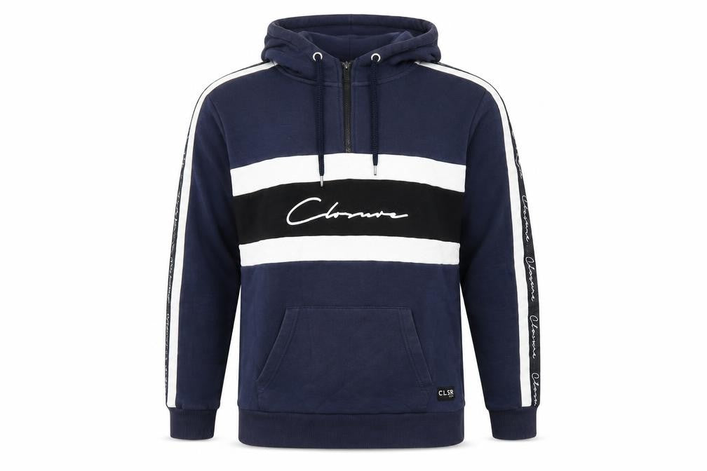 Closure Mens Blue Cotton Pullover Hoodie Size M