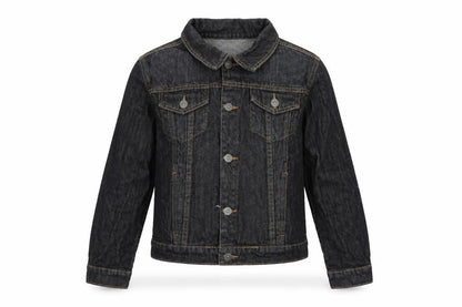 Front view of a2z4 girls’ blue jacket, size 11-12, years button