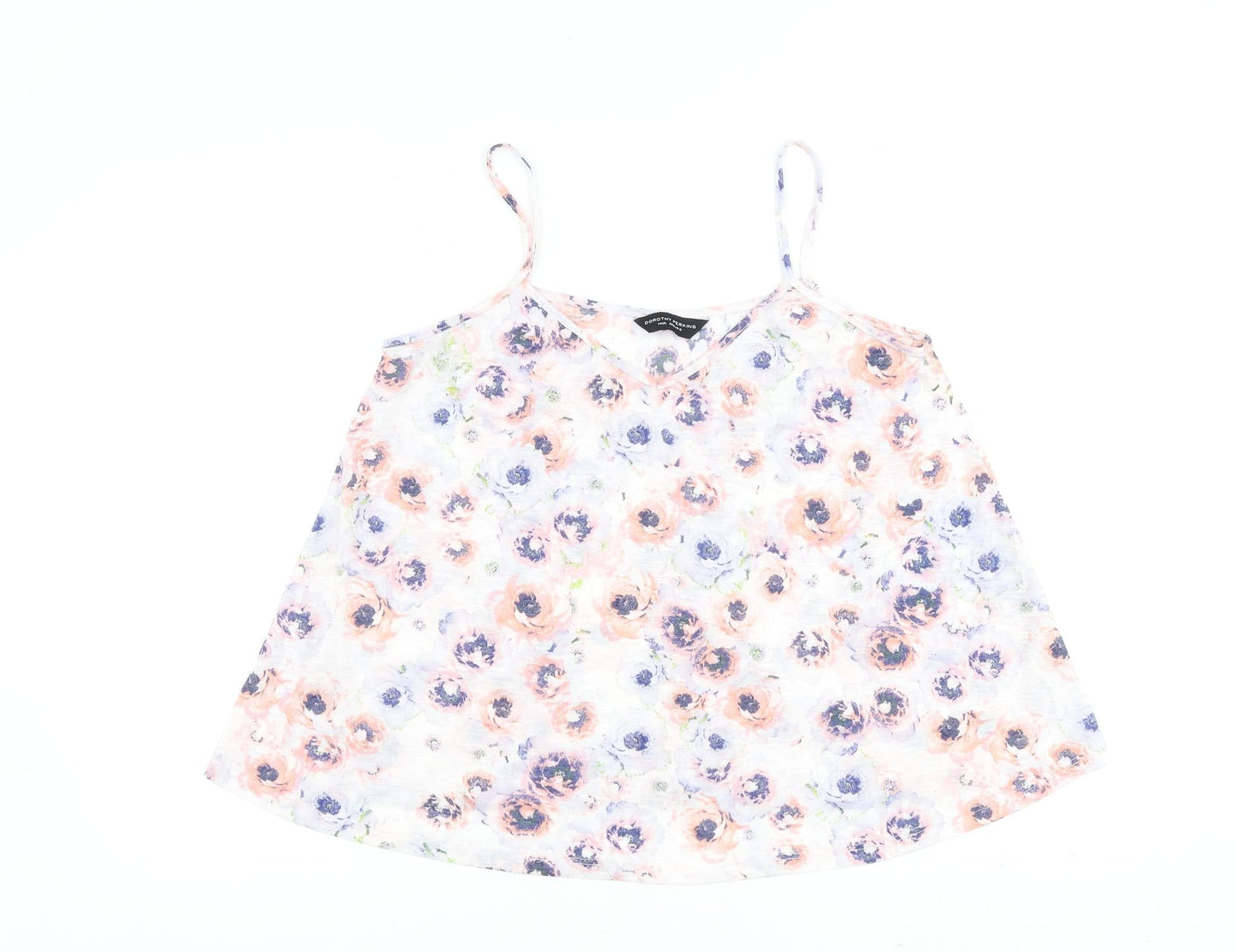 Dorothy Perkins Womens Multicoloured Floral Polyester Camisole Tank Size 14 Scoop Neck