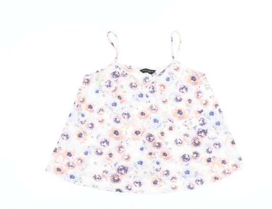 Dorothy Perkins Womens Multicoloured Floral Polyester Camisole Tank Size 14 Scoop Neck