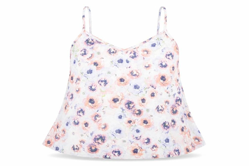 Dorothy Perkins Womens Multicoloured Floral Polyester Camisole Tank Size 14 Scoop Neck