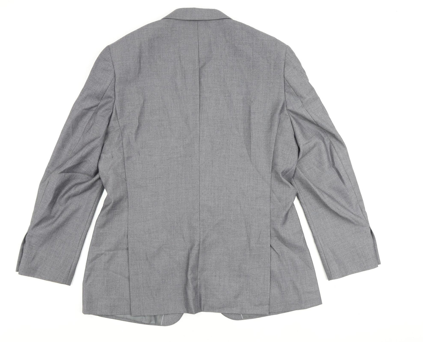 Jack Reid Mens Grey Polyester Jacket Blazer Size 42 Regular