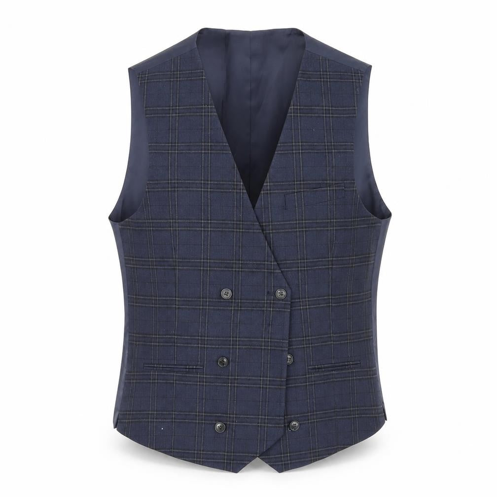 Marks & Spencer Mens Blue Check Polyester Jacket Blazer Size M Regular