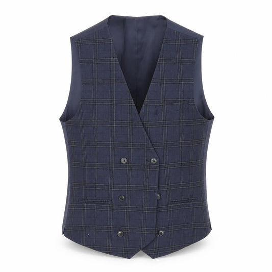 Marks & Spencer Mens Blue Check Polyester Jacket Blazer Size M Regular
