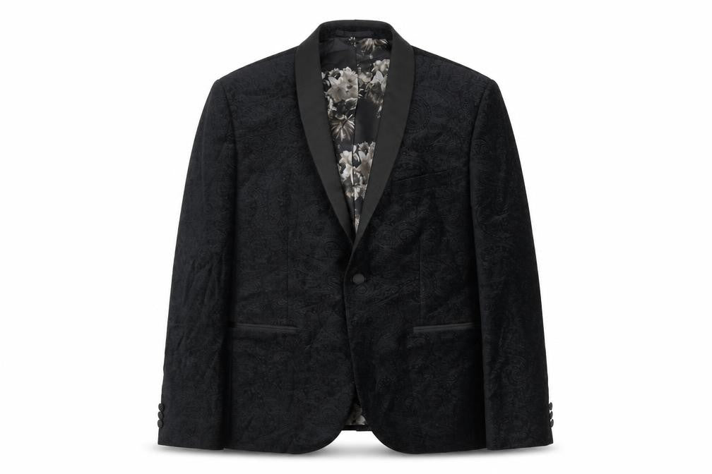 NEXT Mens Black Cotton Jacket Blazer Size 42 Regular