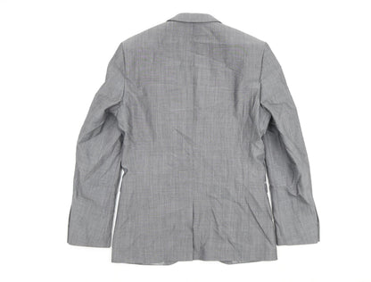 Next Mens Grey Wool Jacket Blazer Size 38 Regular