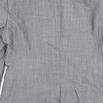 Next Mens Grey Wool Jacket Blazer Size 38 Regular