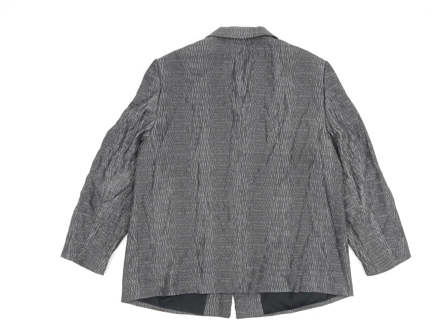 Gerry Weber Womens Grey Jacket Blazer Size 18 Button