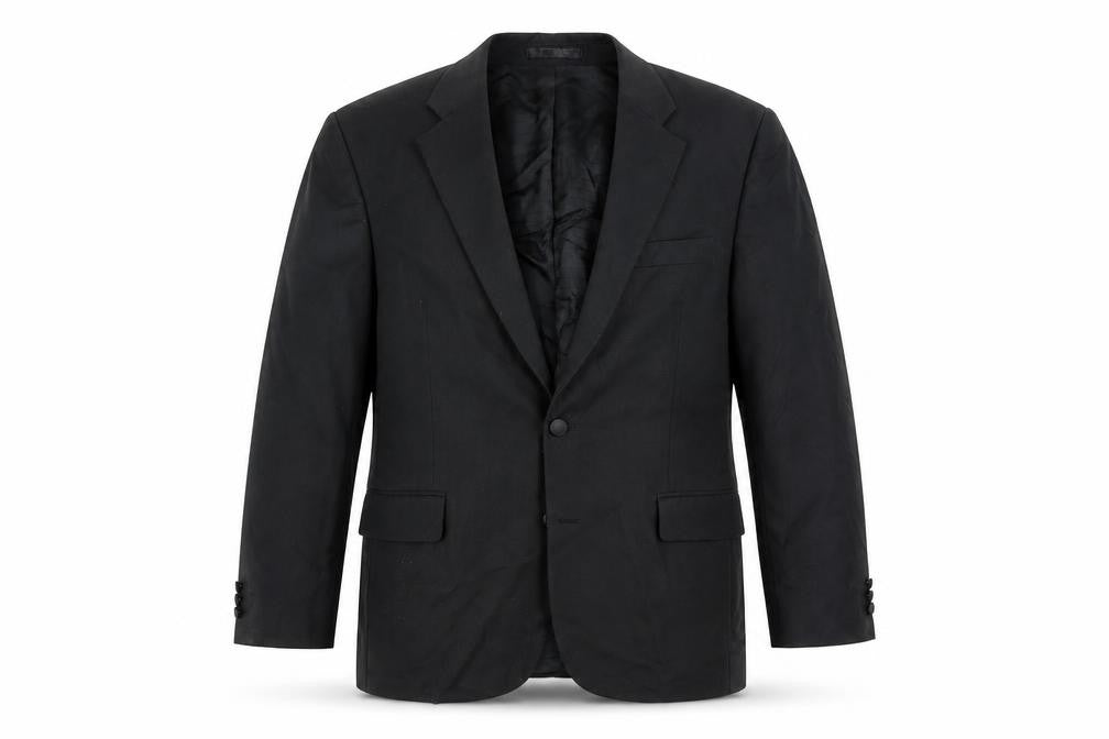 Drescott Mens Black Polyester Jacket Blazer Size 42 Regular