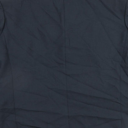 Simon Bermin Mens Blue Wool Jacket Blazer Size 40 Regular