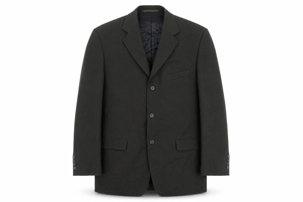 Hugo James Mens Green Polyester Jacket Blazer Size 44 Regular