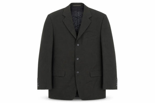 Hugo James Mens Green Polyester Jacket Blazer Size 44 Regular