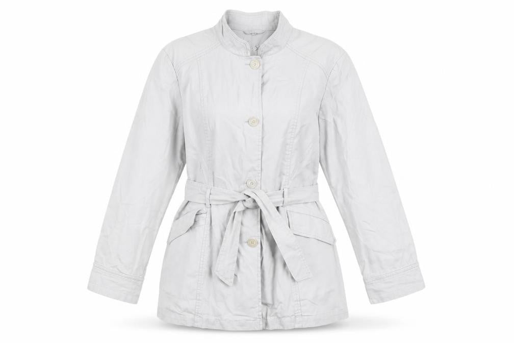 Klass Womens Grey Jacket Coat Size L Button