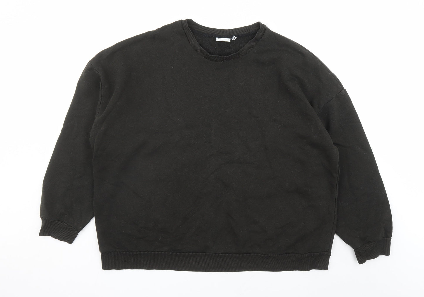 ASOS Womens Black Polyester Pullover Sweatshirt Size 18 Pullover