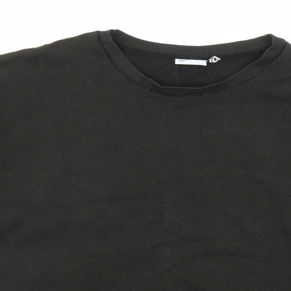 ASOS Womens Black Polyester Pullover Sweatshirt Size 18 Pullover