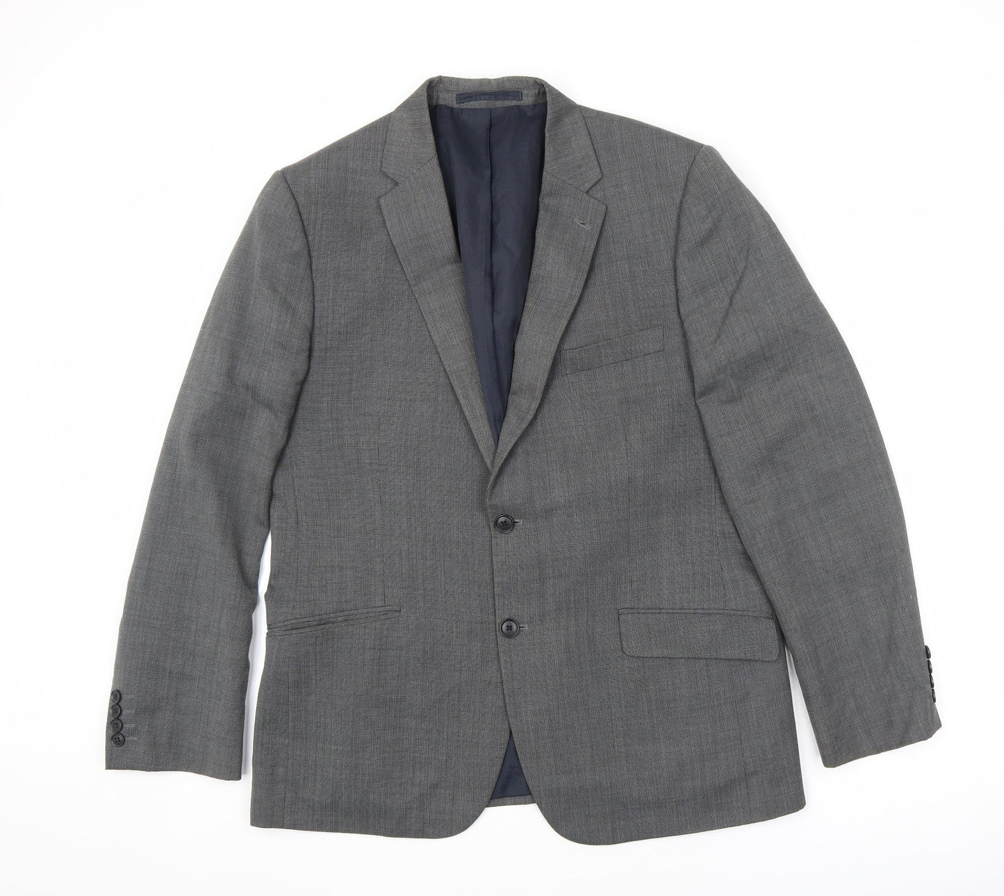 Marks and Spencer Mens Grey Wool Jacket Suit Jacket Size 40 Regular