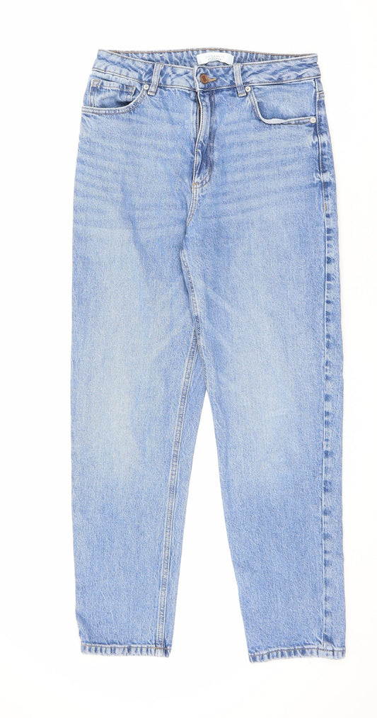 Dynamite Womens Blue Cotton Straight Jeans Size 26 in L26 in Regular Zip
