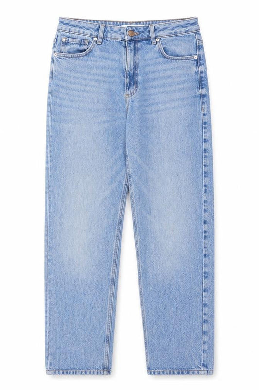 Dynamite Womens Blue Cotton Straight Jeans Size 26 in L26 in Regular Zip