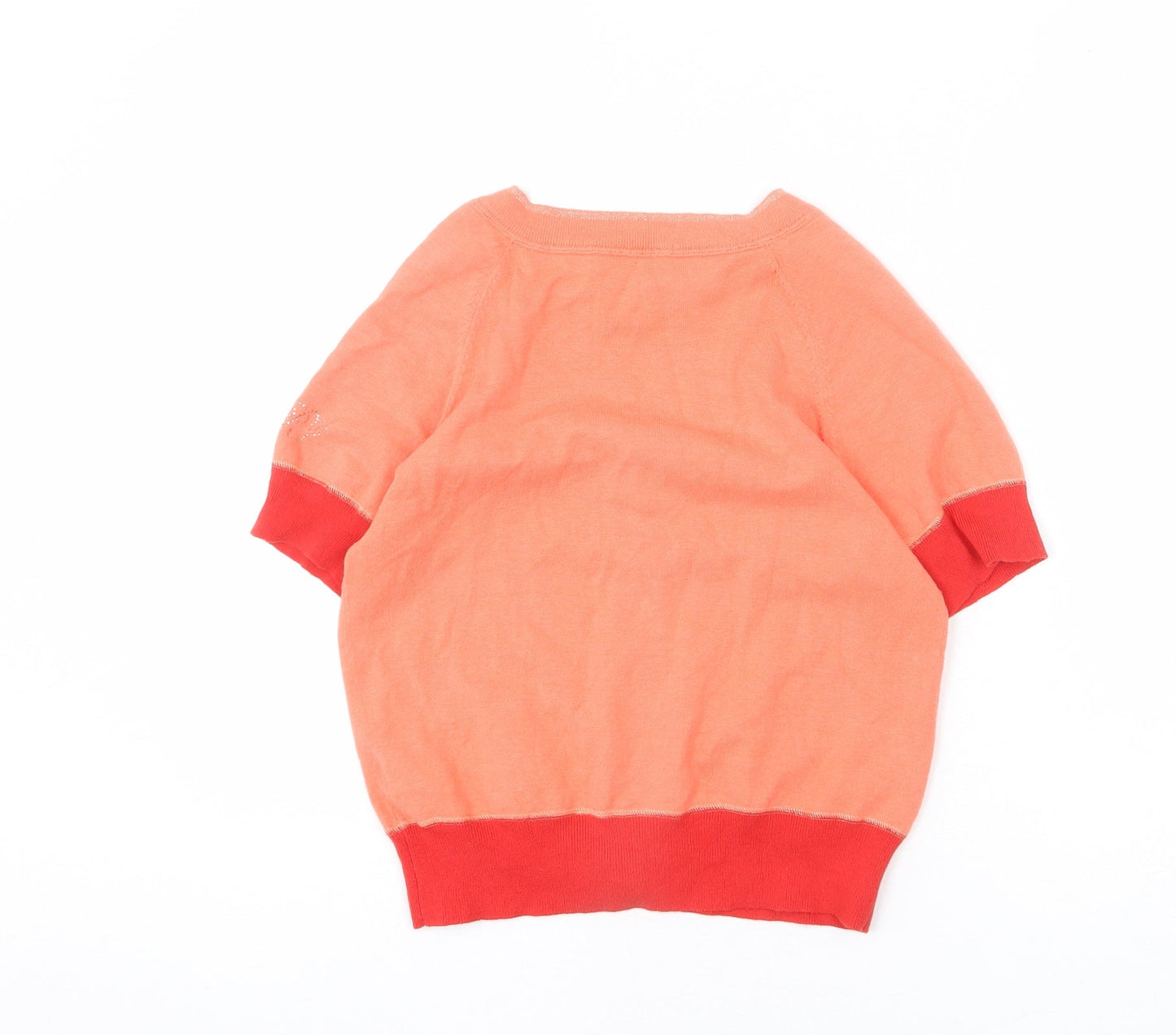 Pepe Jeans Womens Pink V-Neck Cotton Cardigan Jumper Size S