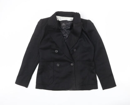 Next Womens Black Polyester Jacket Blazer Size 14
