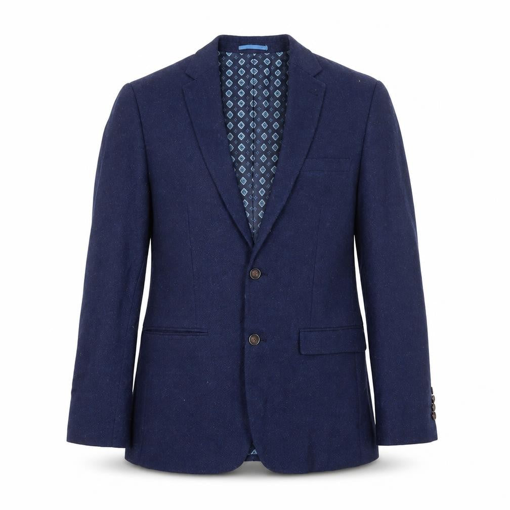 Broadstone Mens Blue Polyester Jacket Blazer Size 40 Regular