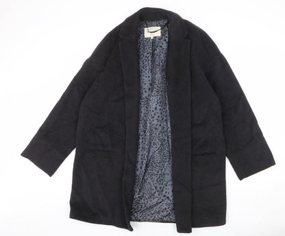 River Island Womens Grey Overcoat Coat Size 14