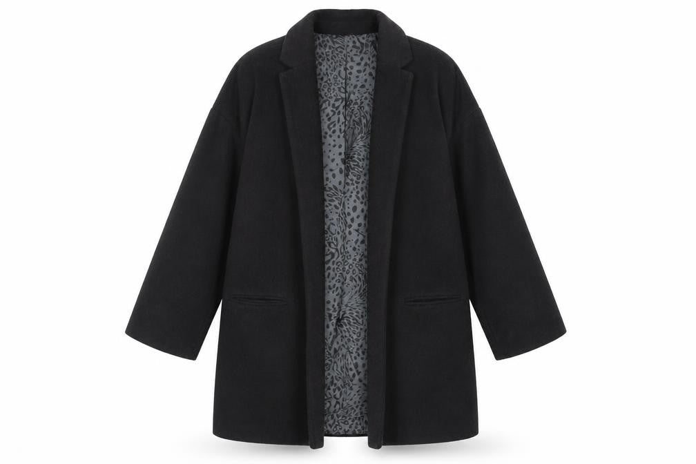 River Island Womens Grey Overcoat Coat Size 14