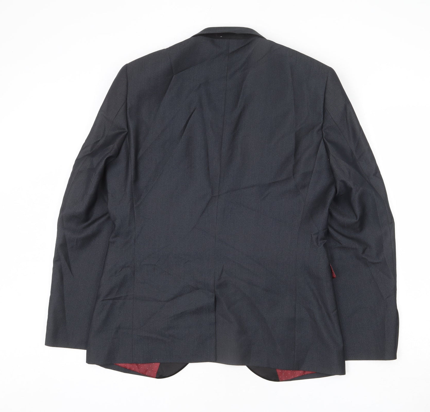NEXT Mens Grey Polyester Jacket Blazer Size 42 Regular