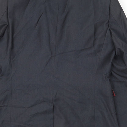 Next Mens Grey Polyester Jacket Blazer Size 42 Regular