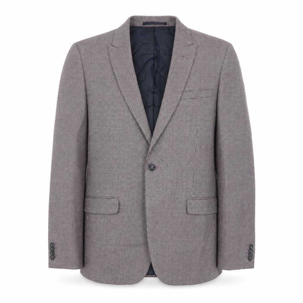 Topman Mens Multicoloured Houndstooth Polyester Jacket Blazer Size 42 Regular