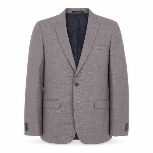 Topman Mens Multicoloured Houndstooth Polyester Jacket Blazer Size 42 Regular