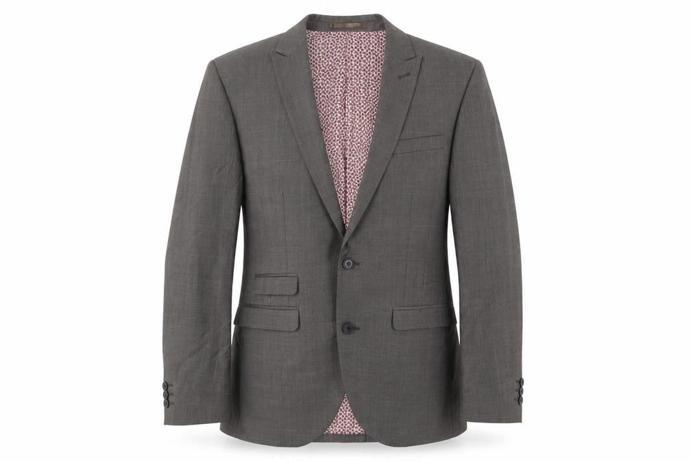NEXT Mens Grey Polyester Jacket Blazer Size 36 Regular