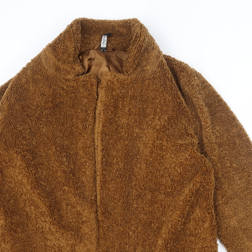 Influence Womens Brown Overcoat Coat Size 12