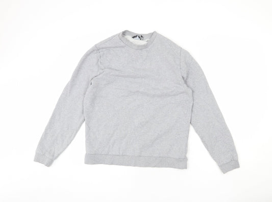 ASOS Womens Grey Cotton Pullover Sweatshirt Size M Pullover