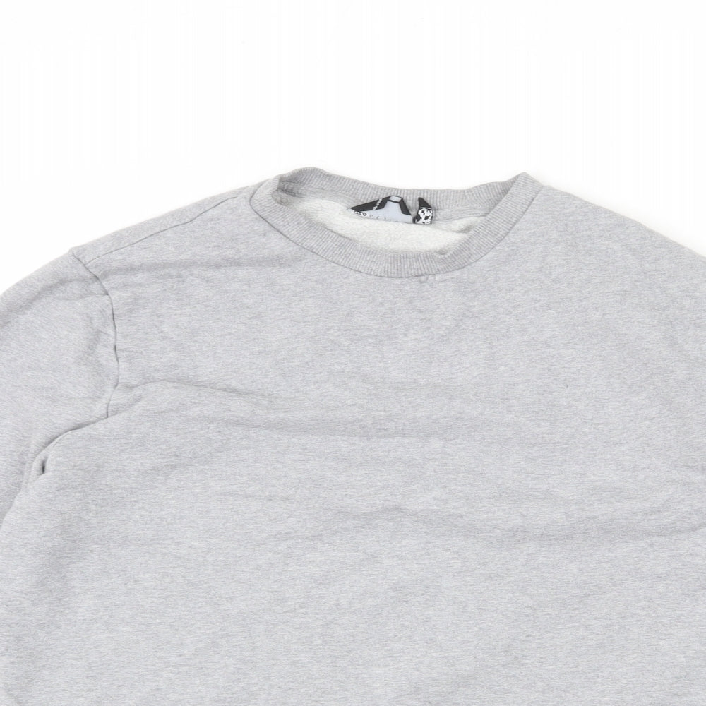 ASOS Womens Grey Cotton Pullover Sweatshirt Size M Pullover