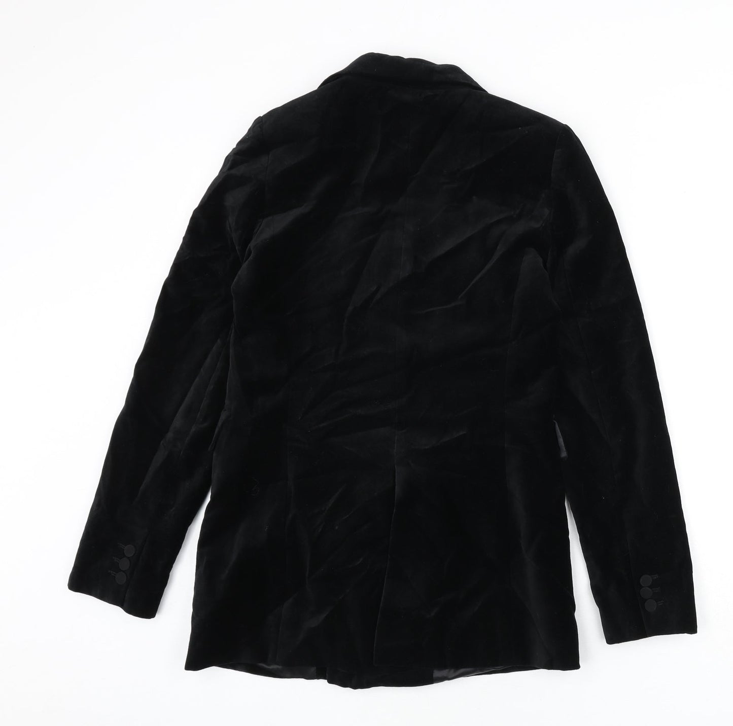 Zara Womens Black Jacket Blazer Size XS Button