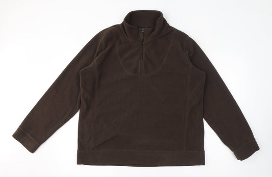 Essential Womens Brown Polyester Pullover Sweatshirt Size XL Pullover
