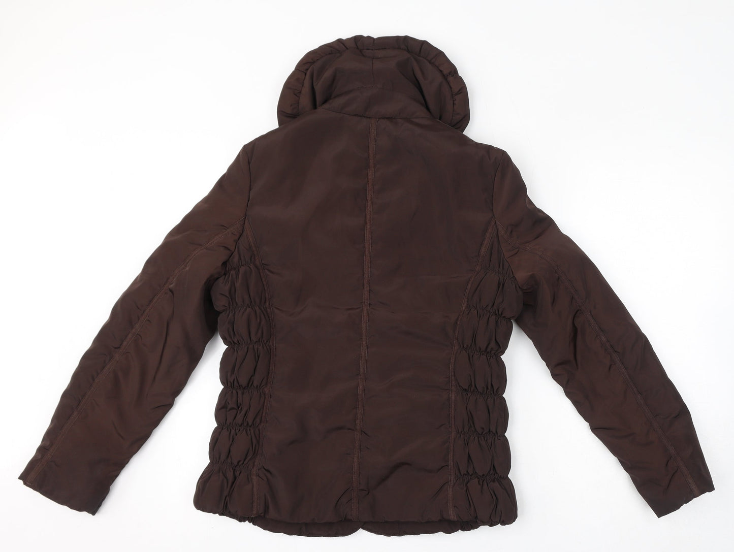 CMP Womens Brown Quilted Jacket Size 10 Button