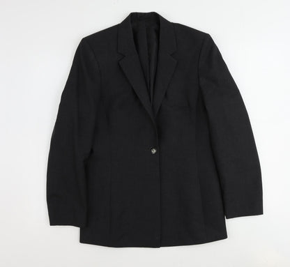 Next Womens Grey Wool Jacket Suit Jacket Size 12