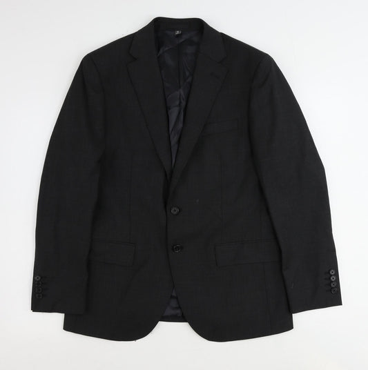 Marks and Spencer Mens Grey Wool Jacket Suit Jacket Size 40 Regular