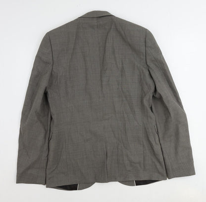 Next Mens Brown Wool Jacket Suit Jacket Size 40 Regular