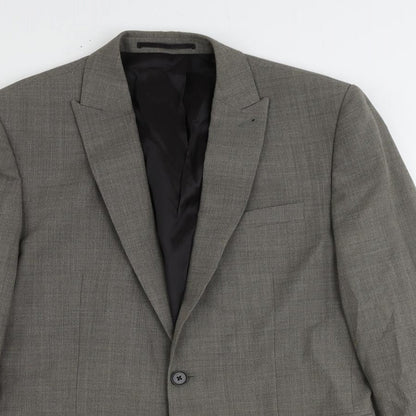 Next Mens Brown Wool Jacket Suit Jacket Size 40 Regular