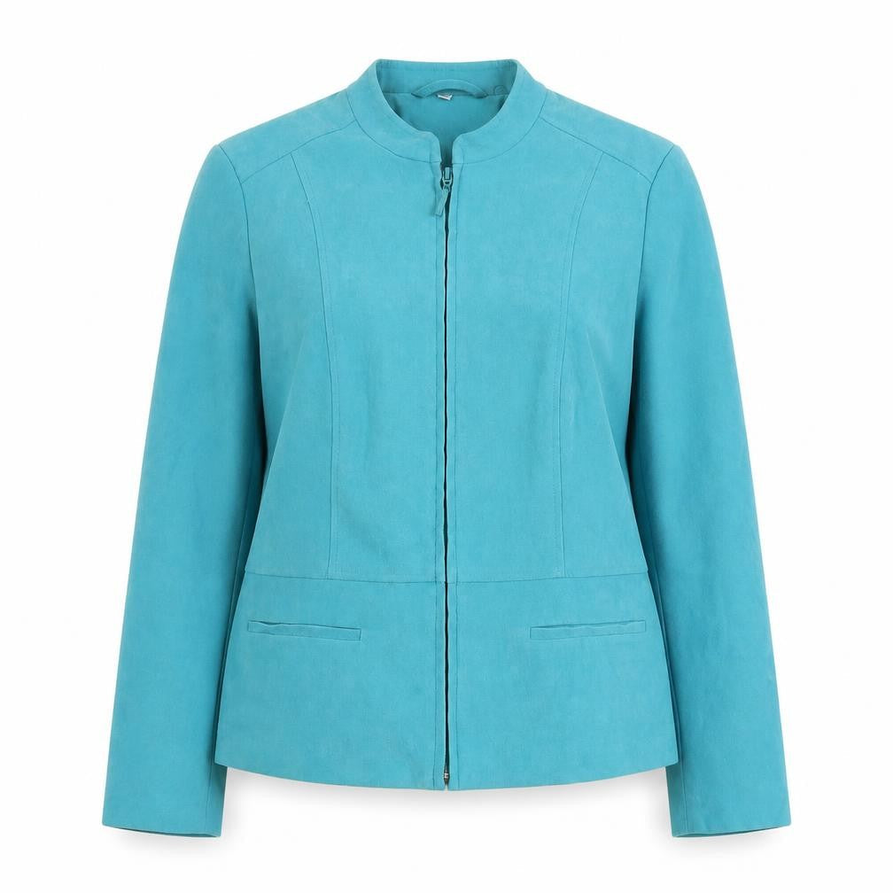 EWM Womens Blue Jacket Size 12 Zip