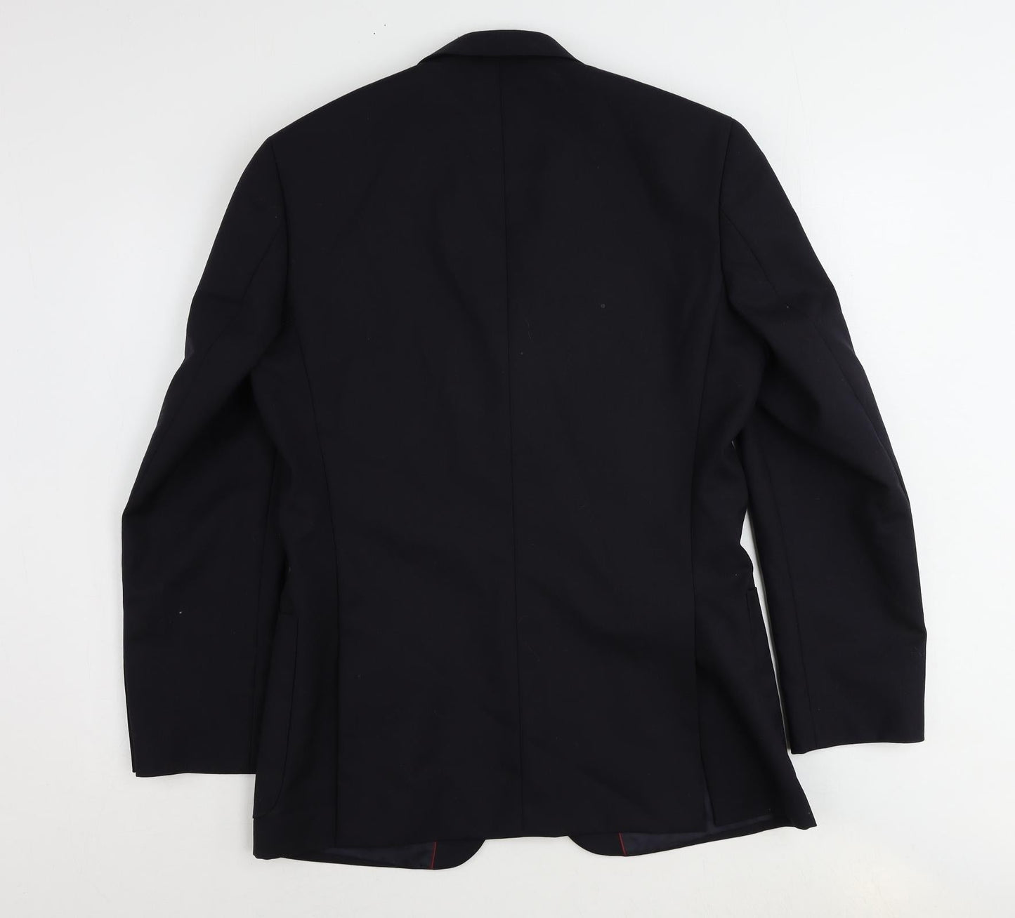 slater Mens Blue Polyester Jacket Suit Jacket Size 38 Regular