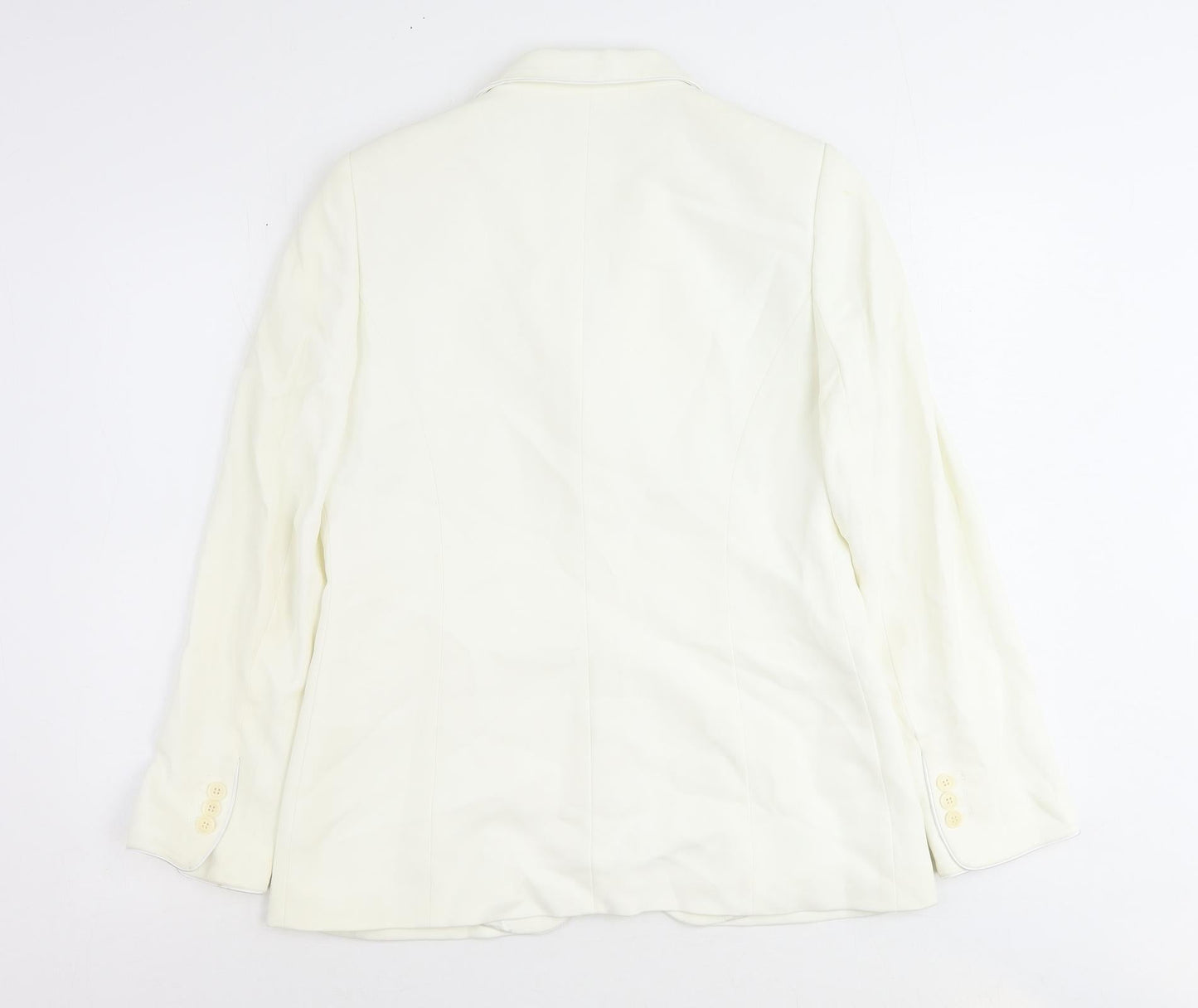 Planet Womens Ivory Jacket Blazer Size 12 Button