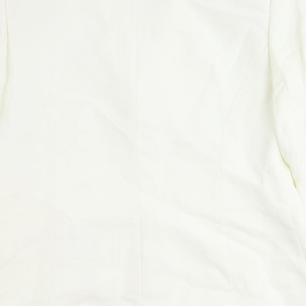 Planet Womens Ivory Jacket Blazer Size 12 Button