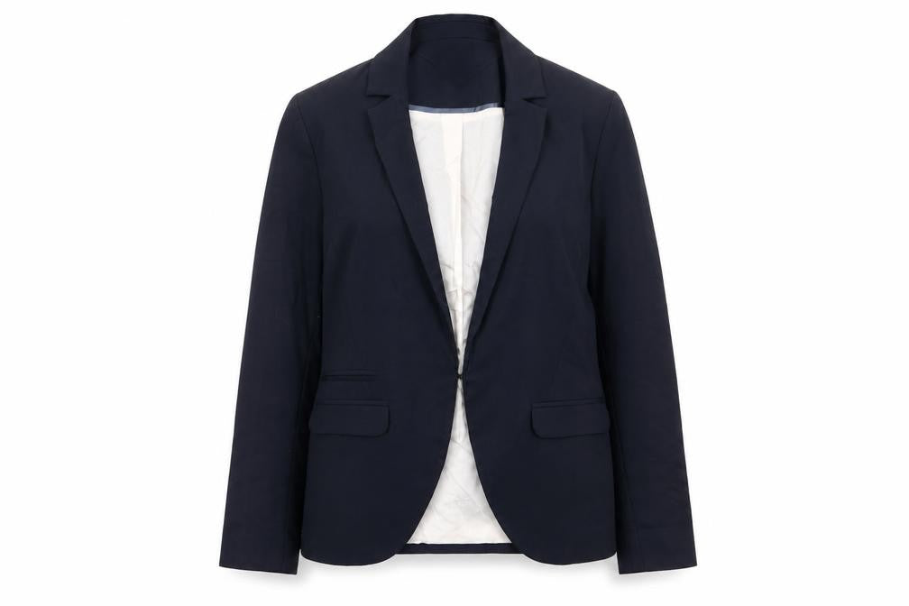 Topshop Womens Blue Jacket Blazer Size 10 Hook & Eye