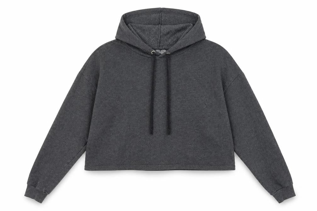 Divided by H&M Womens Grey Cotton Pullover Hoodie Size L Drawstring
