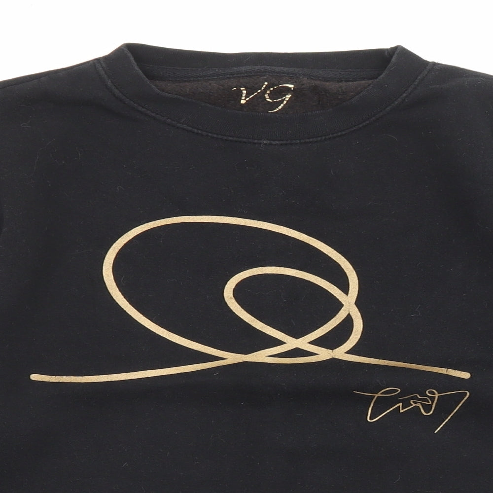 TW Seven Womens Black Cotton Pullover Sweatshirt Size XS Pullover