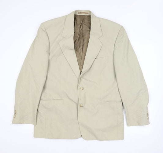 Principles Mens Beige Cotton Jacket Suit Jacket Size 40 Regular
